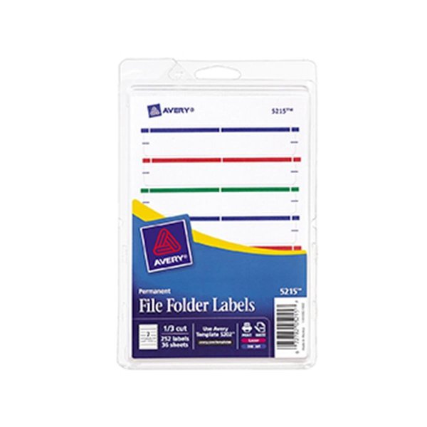 Inkinjection Avery Print Or Write Assorted File Folder Labels IN275217